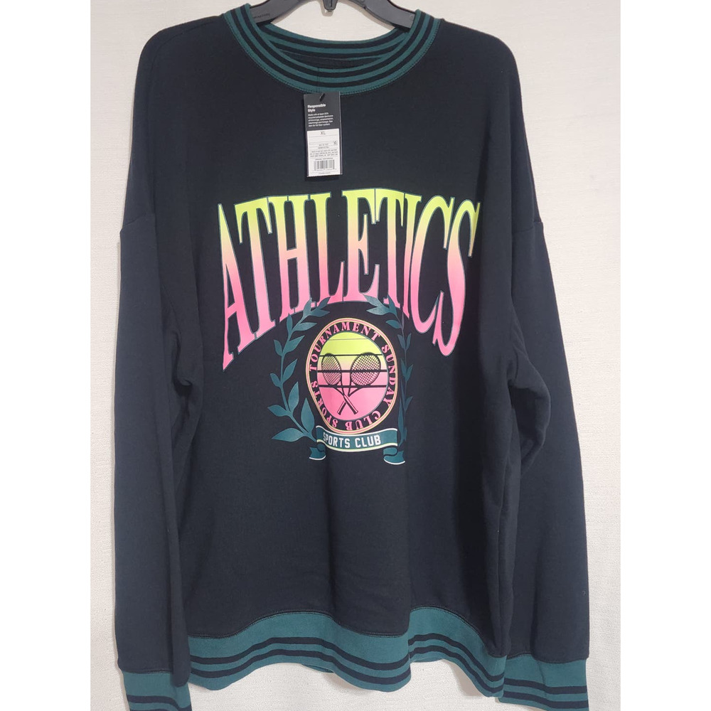original use athletic sports club tennis sweatshirt men's XL